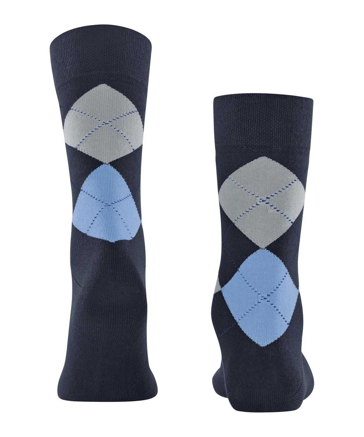 Falke Sensitive Argyle Socks Zokni Férfi Kék | MDXB-10534