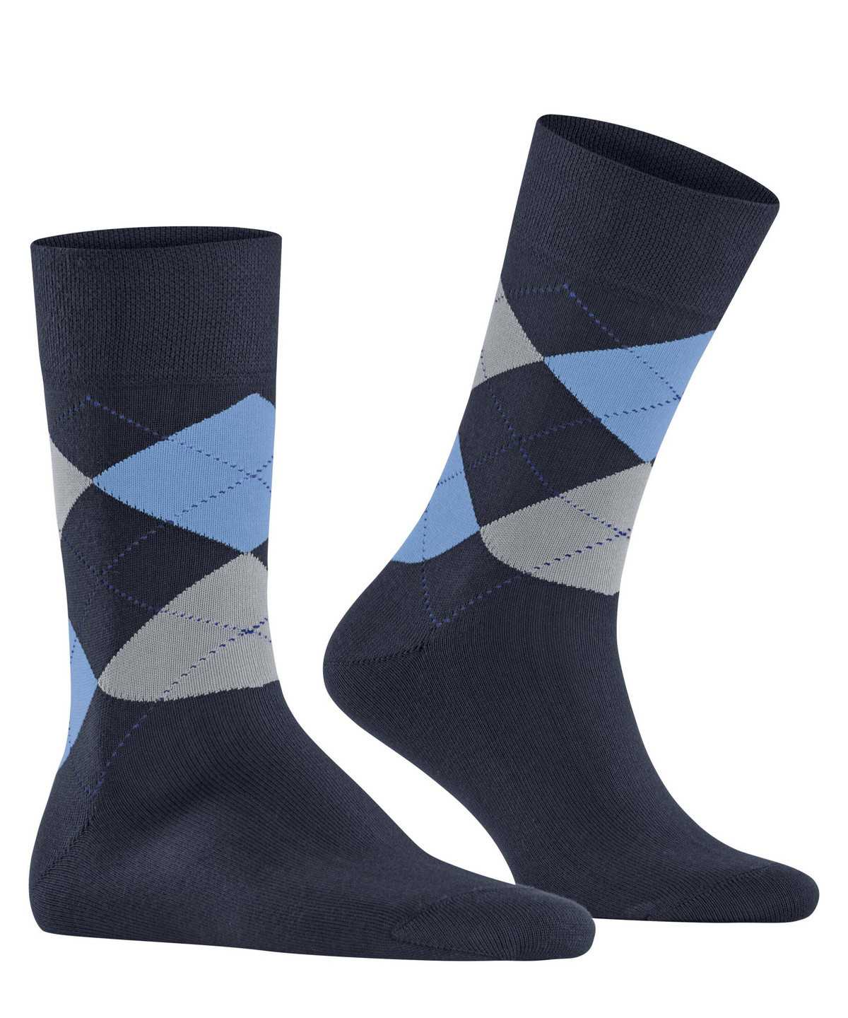 Falke Sensitive Argyle Socks Zokni Férfi Kék | MDXB-10534