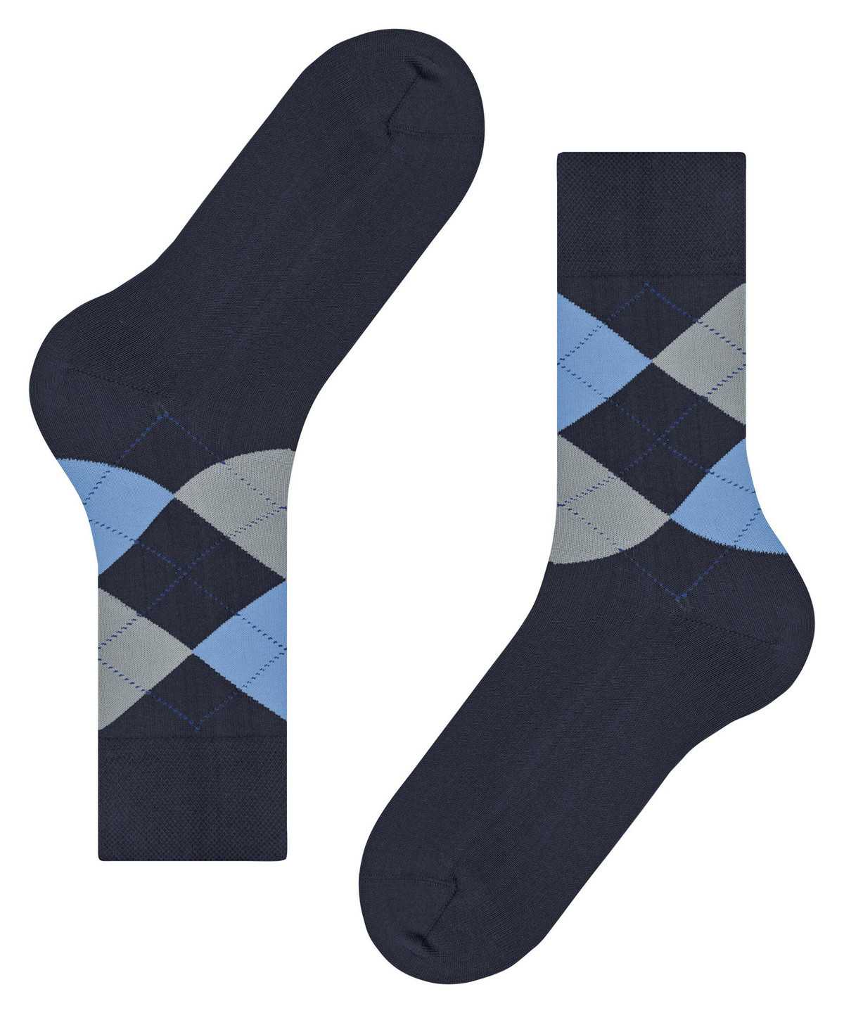 Falke Sensitive Argyle Socks Zokni Férfi Kék | MDXB-10534