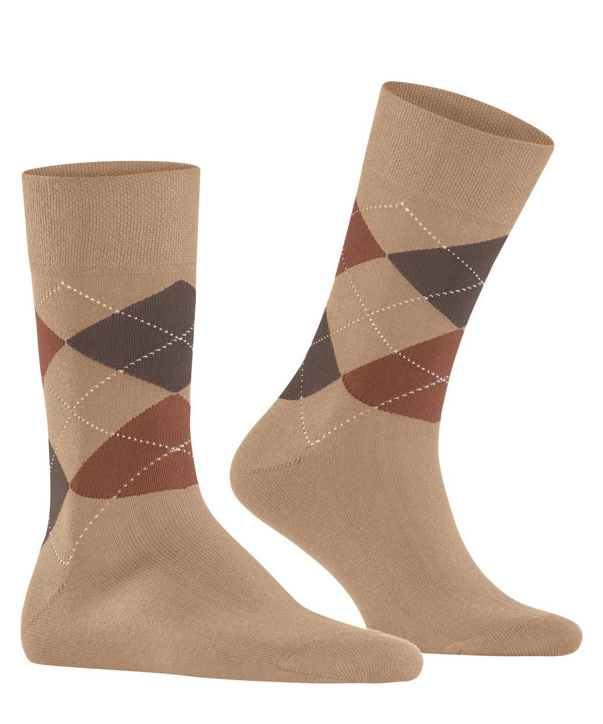 Falke Sensitive Argyle Socks Zokni Férfi Bézs | LEKG-36815