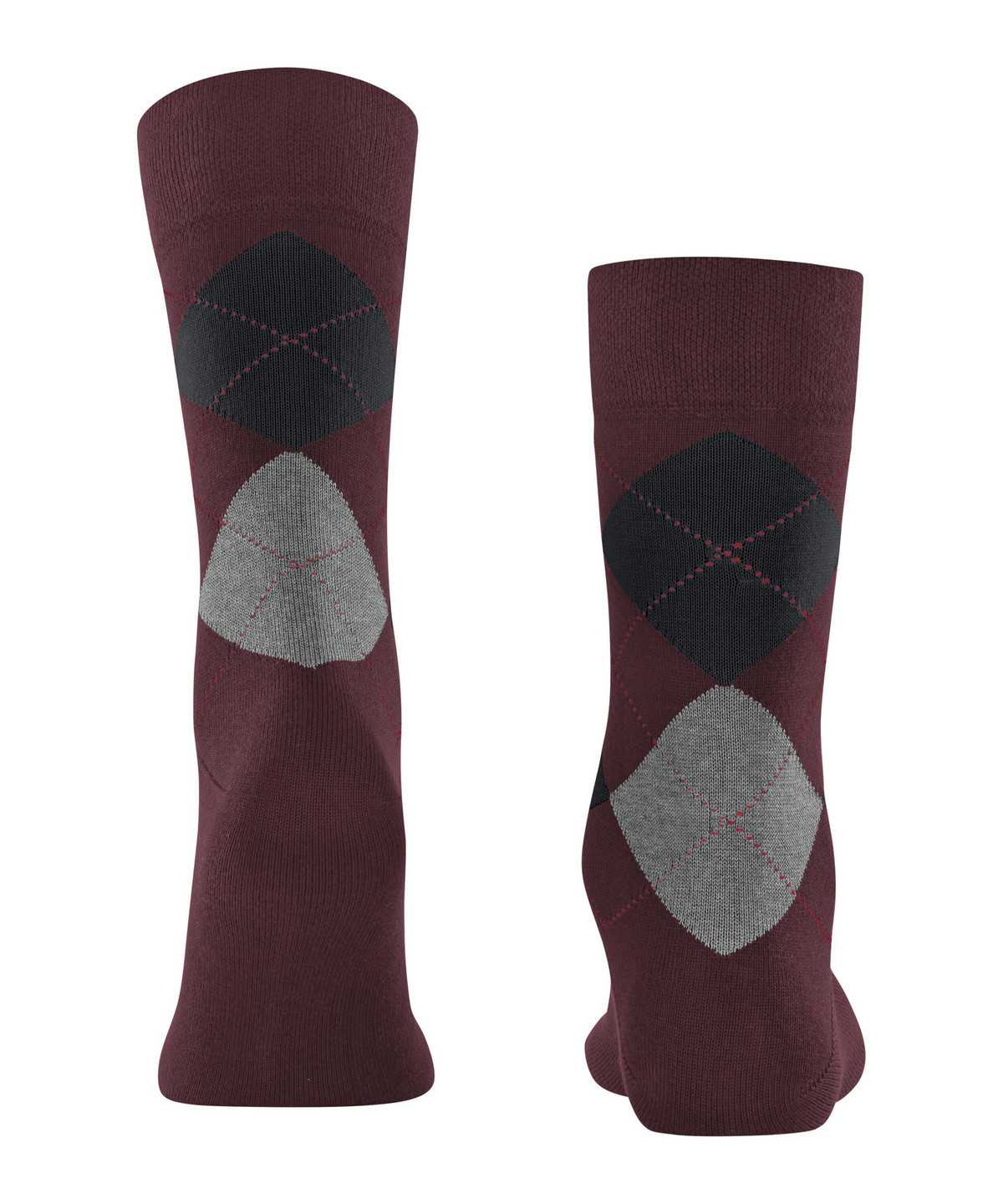 Falke Sensitive Argyle Socks Zokni Férfi Piros | TWQL-19645