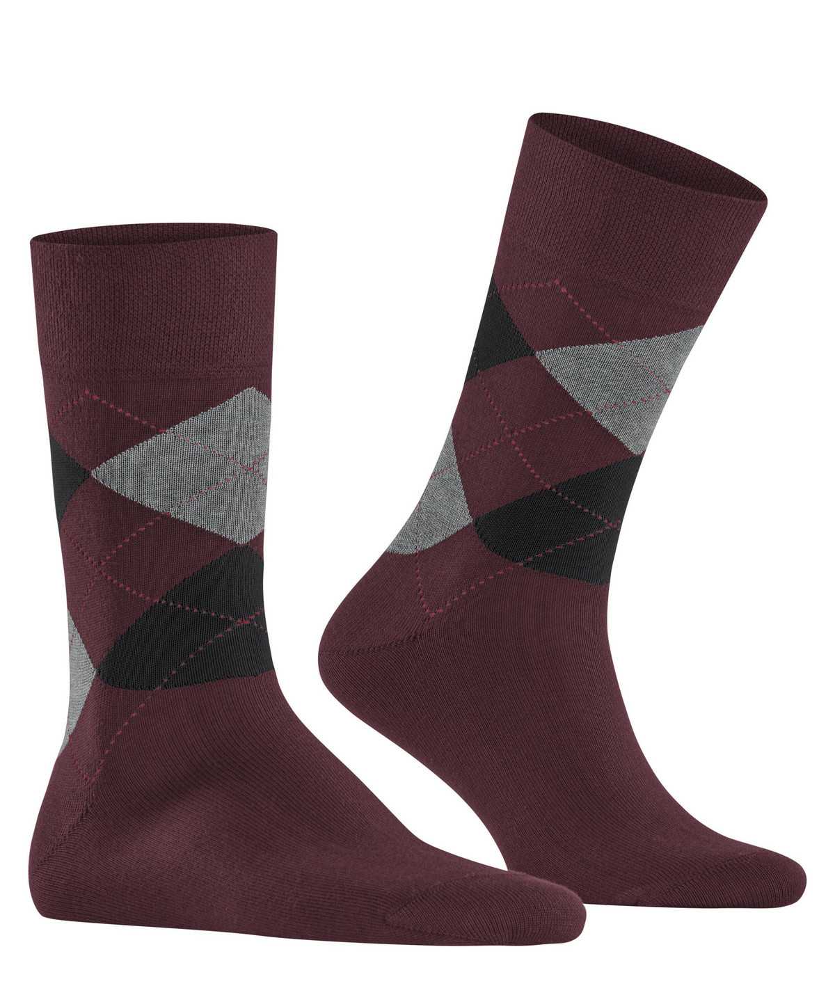 Falke Sensitive Argyle Socks Zokni Férfi Piros | TWQL-19645