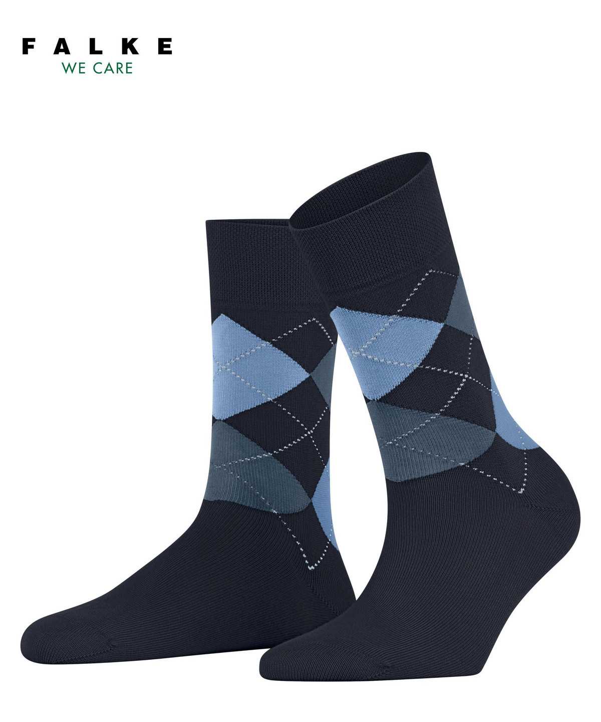 Falke Sensitive Argyle Socks Zokni Női Kék | AEND-30829