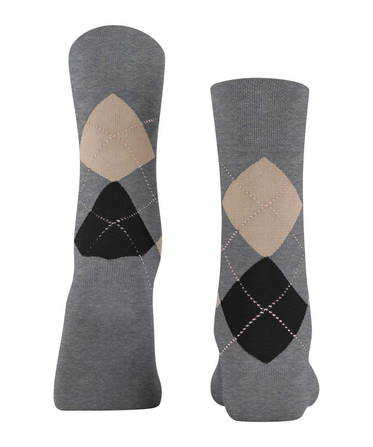 Falke Sensitive Argyle Socks Zokni Női Szürke | OPUI-28049