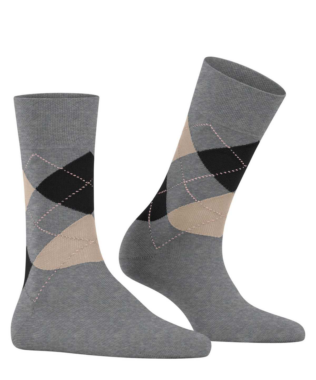 Falke Sensitive Argyle Socks Zokni Női Szürke | OPUI-28049