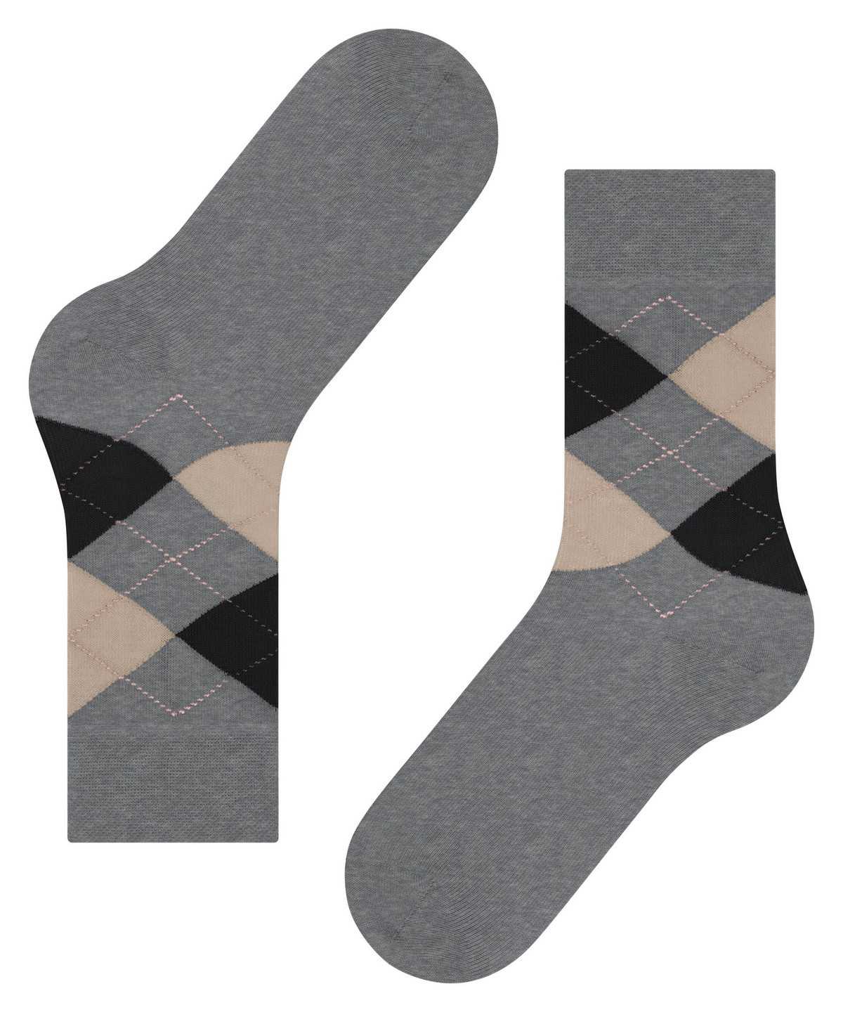 Falke Sensitive Argyle Socks Zokni Női Szürke | OPUI-28049