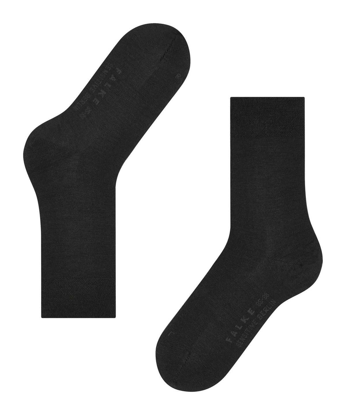 Falke Sensitive Berlin Socks Zokni Női Fekete | SUDQ-52146