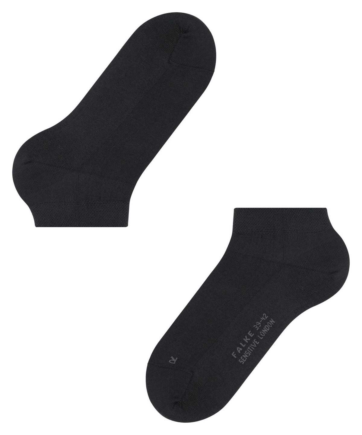 Falke Sensitive London Sneaker socks Zokni Férfi Fekete | ZJXH-42903