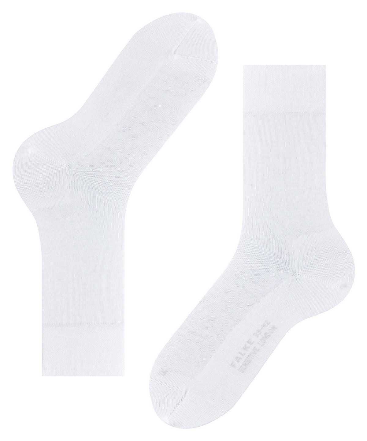 Falke Sensitive London Socks Zokni Férfi Fehér | WQPV-15479