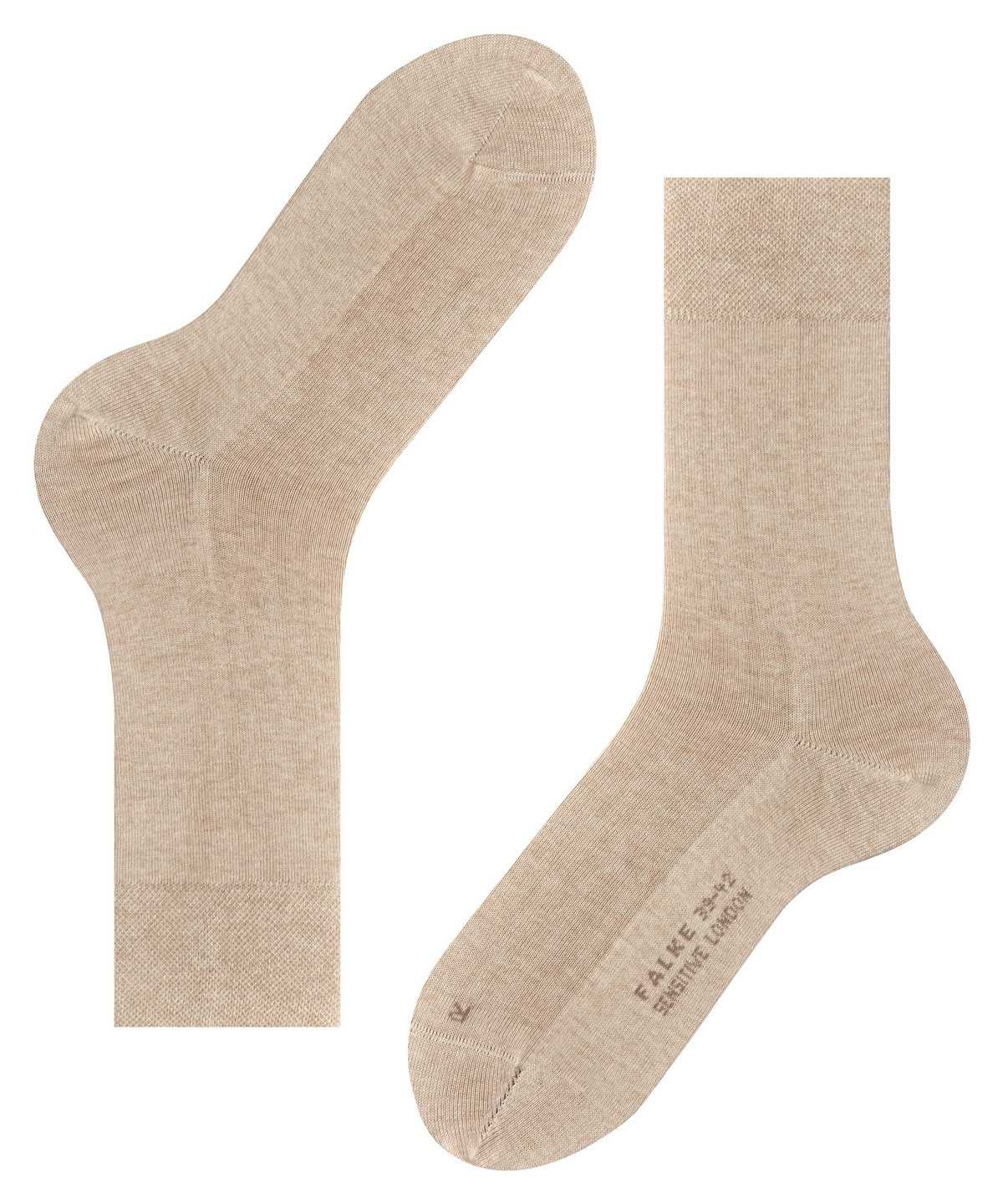 Falke Sensitive London Socks Zokni Férfi Bézs | ZMQH-30176