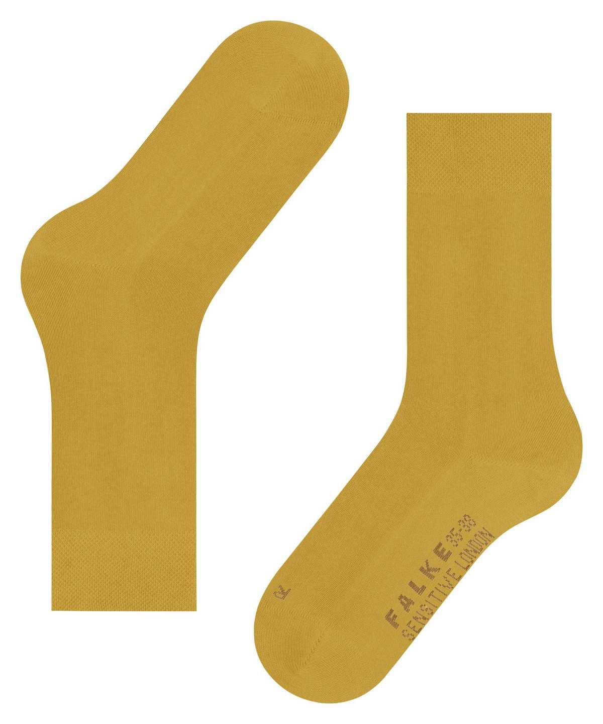 Falke Sensitive London Socks Zokni Női Sárga | TAFO-76253