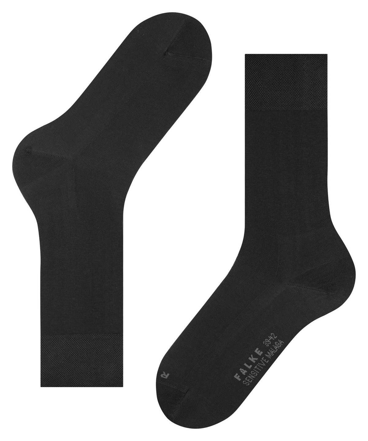 Falke Sensitive Malaga Socks Zokni Férfi Fekete | NJXR-71538