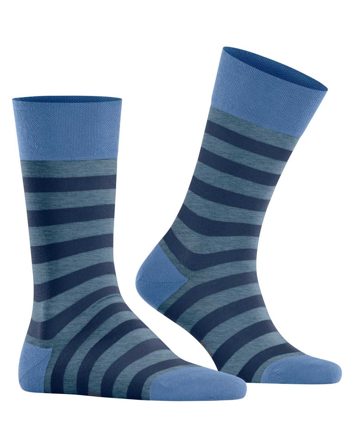 Falke Sensitive Mapped Line Socks Zokni Férfi Kék | DRTQ-85397