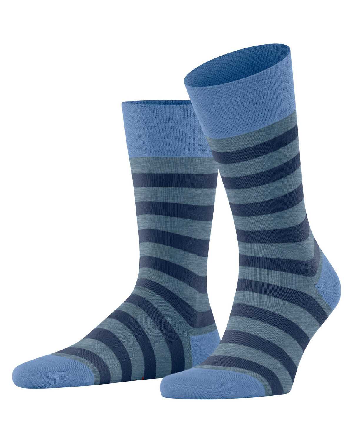 Falke Sensitive Mapped Line Socks Zokni Férfi Kék | DRTQ-85397