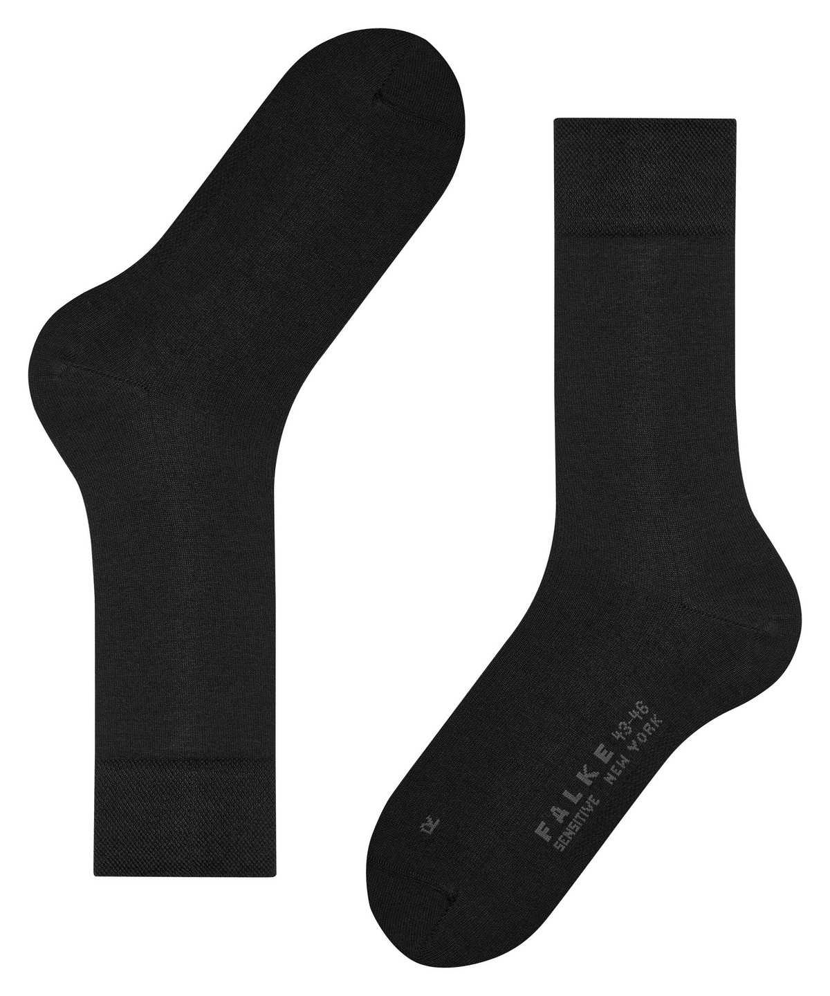 Falke Sensitive New York Socks Zokni Férfi Fekete | WRHX-60127