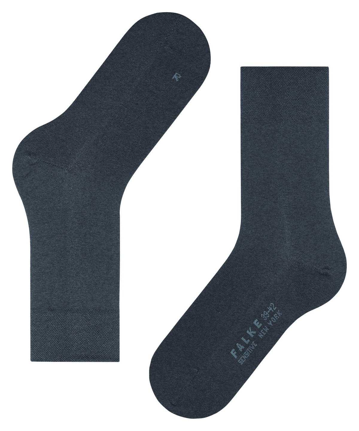 Falke Sensitive New York Socks Zokni Női Kék | MXEC-87609