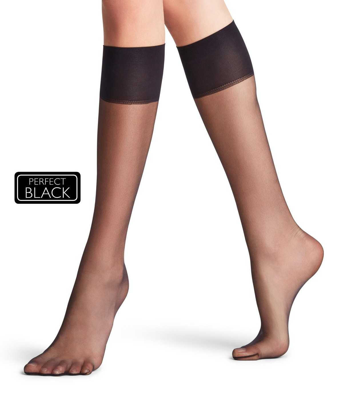 Falke Shelina 12 DEN Knee-high Socks Zokni Női Fekete | ZIGN-86921