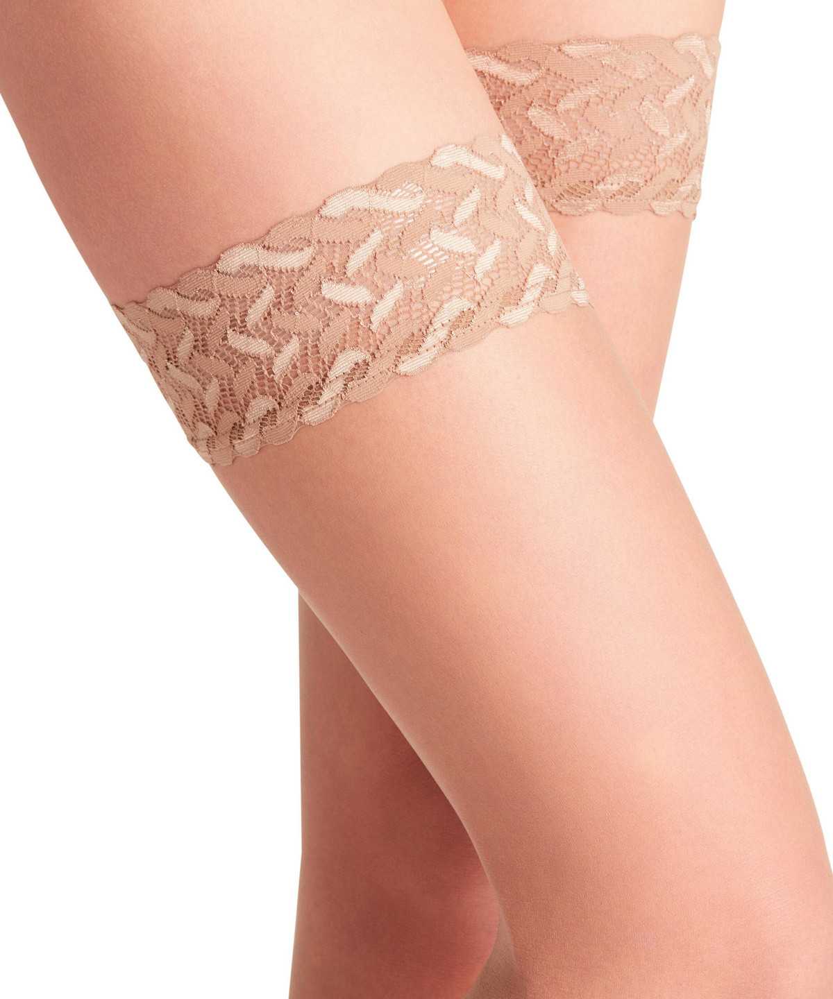 Falke Shelina 12 DEN Stay-ups Thigh Highs Női Bézs | CDIY-34015