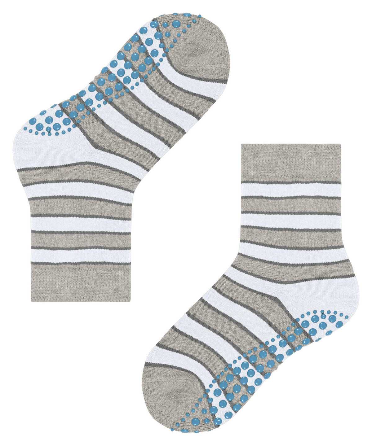 Falke Simple Stripes House socks Zokni Gyerek Szürke | LUSN-28154