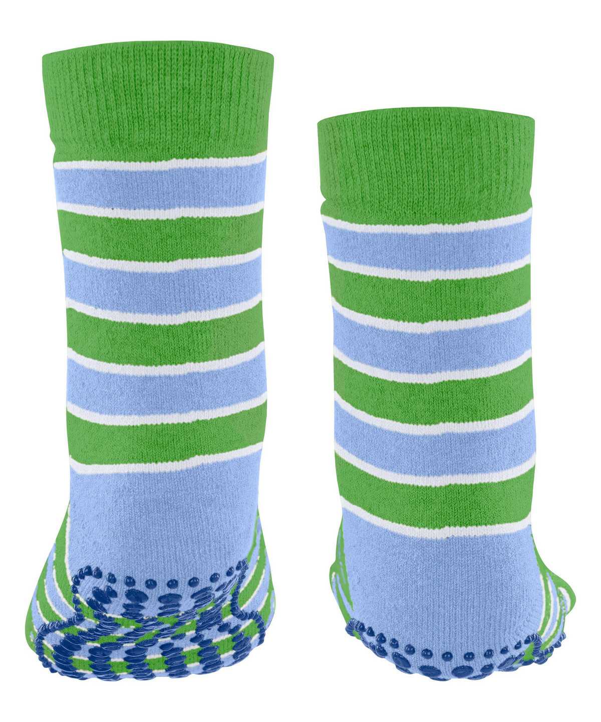 Falke Simple Stripes House socks Zokni Gyerek Zöld | EDUC-58104