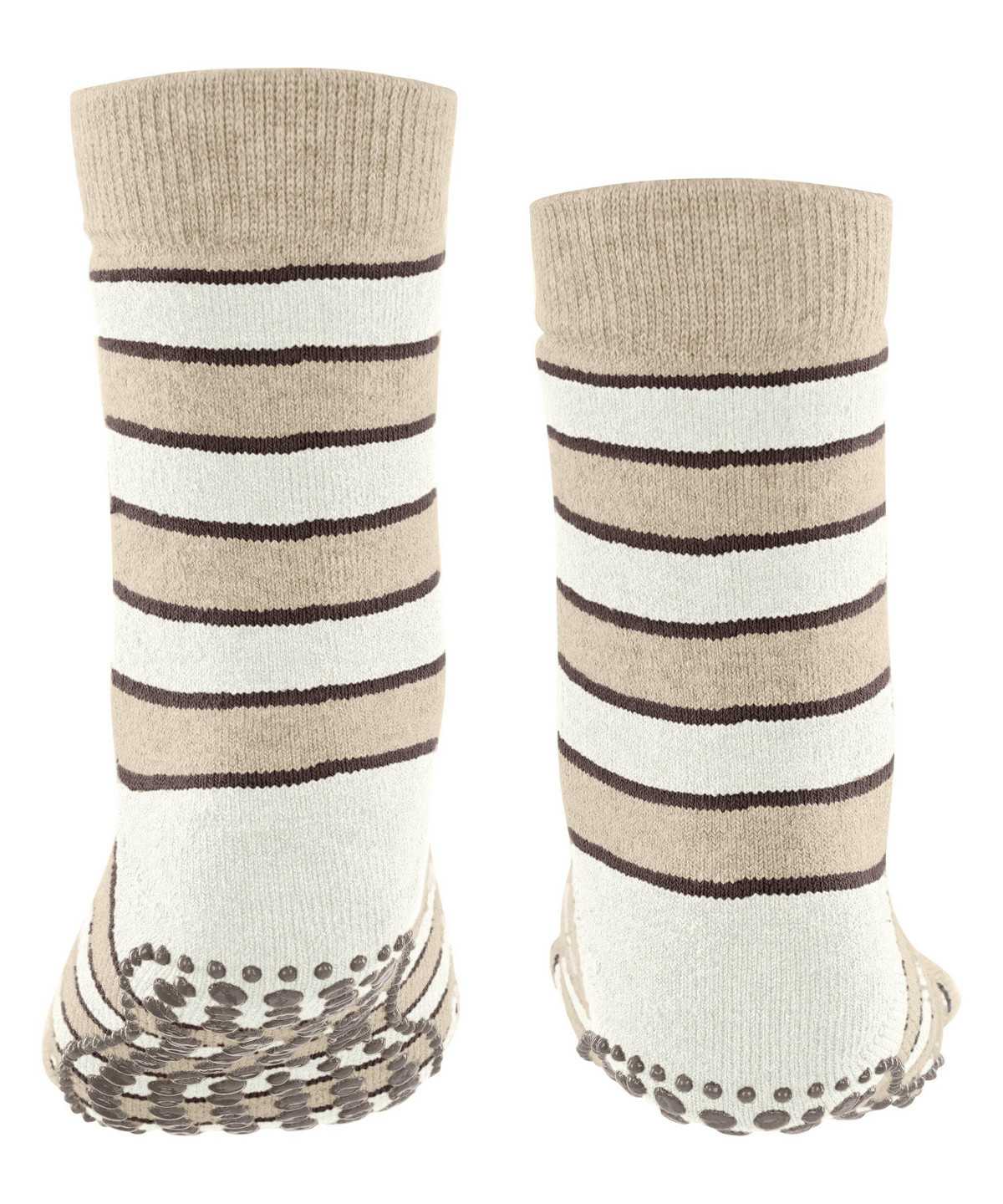 Falke Simple Stripes House socks Zokni Gyerek Bézs | ZEYT-72180