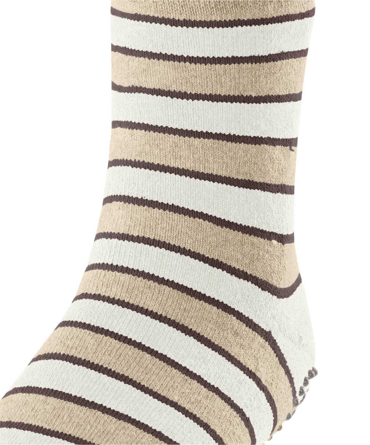 Falke Simple Stripes House socks Zokni Gyerek Bézs | ZEYT-72180