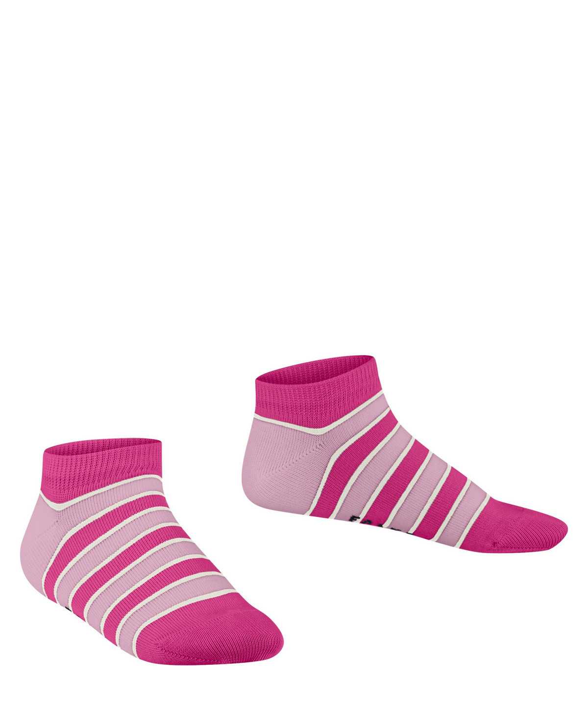 Falke Simple Stripes Sneaker socks Zokni Gyerek Rózsaszín | PARQ-15932