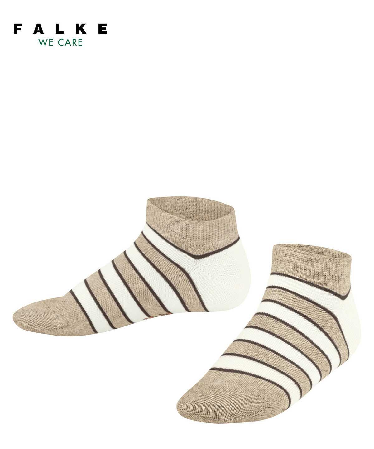 Falke Simple Stripes Sneaker socks Zokni Gyerek Bézs | VJUC-23964