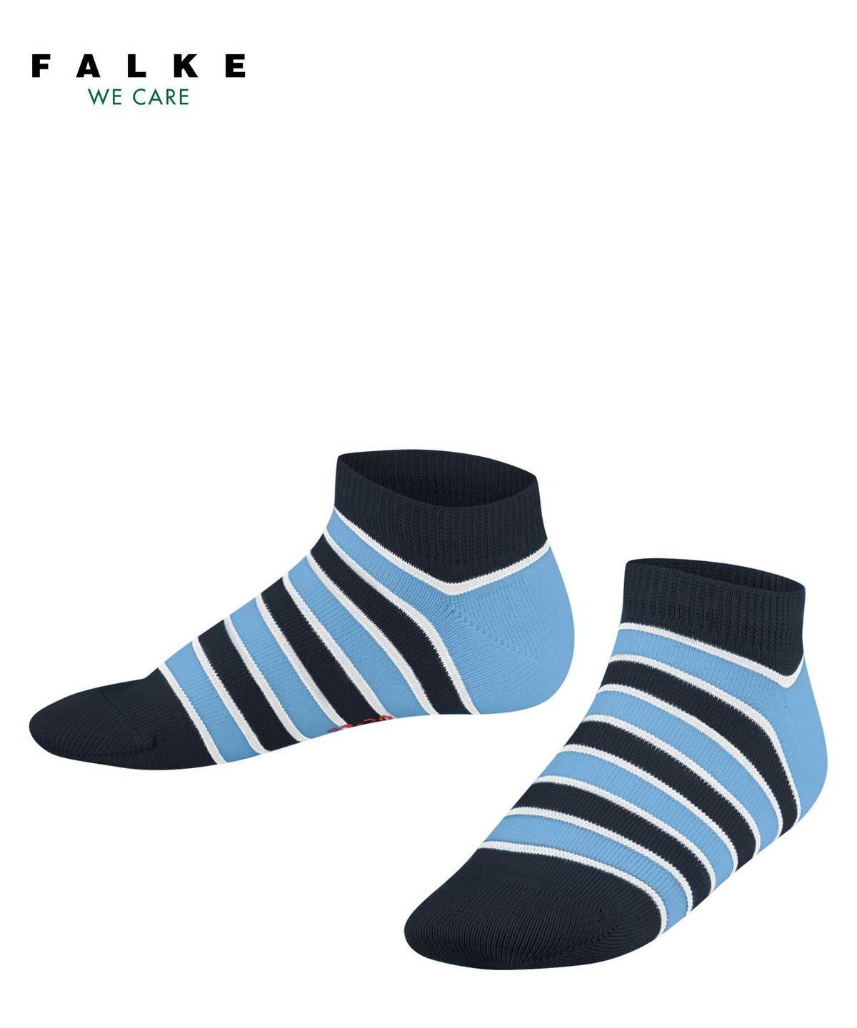 Falke Simple Stripes Sneaker socks Zokni Gyerek Kék | OMNQ-82741