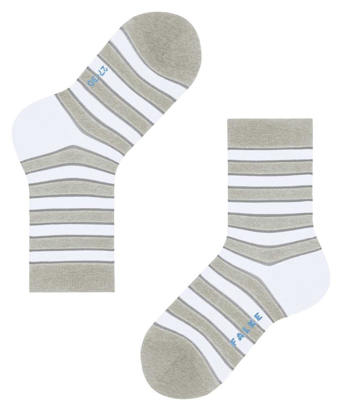 Falke Simple Stripes Socks Zokni Gyerek Szürke | RMXV-86271