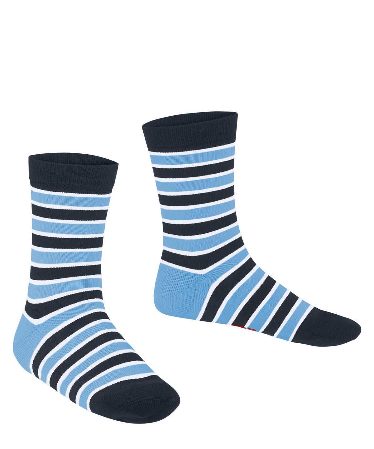 Falke Simple Stripes Socks Zokni Gyerek Kék | RWHQ-27460