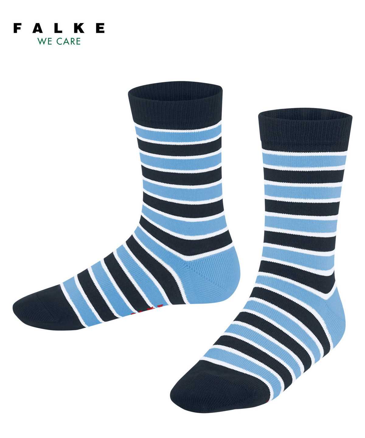 Falke Simple Stripes Socks Zokni Gyerek Kék | RWHQ-27460