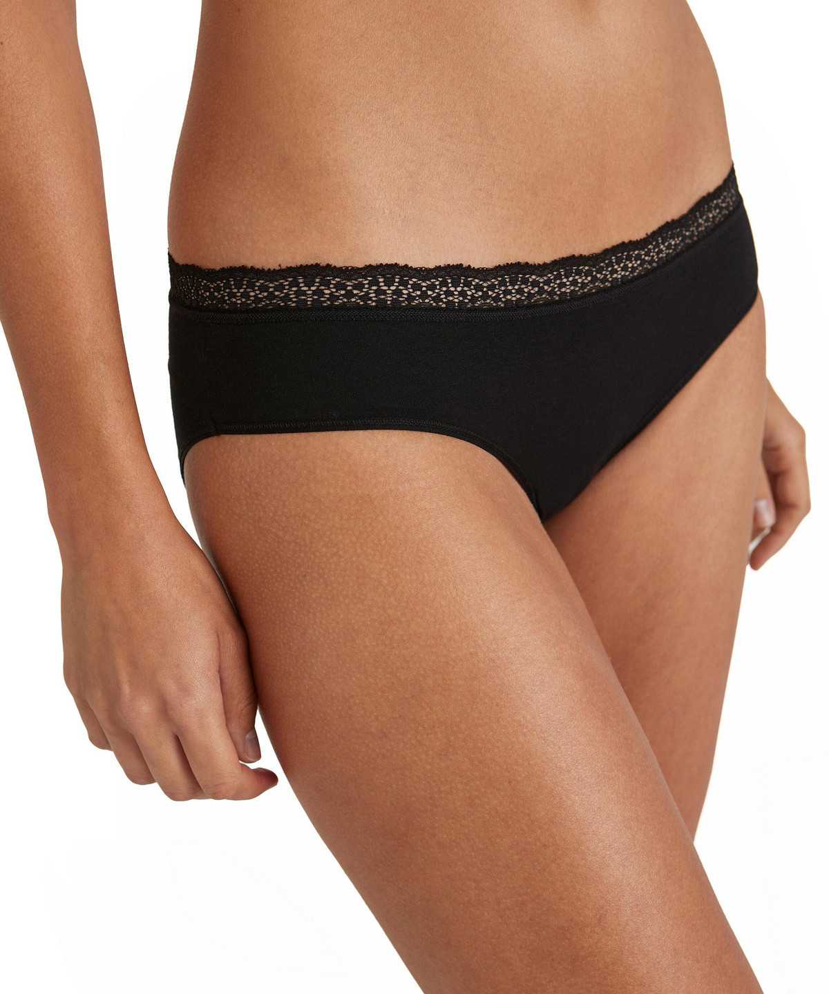 Falke Slip Daily Lace Panties & Slips Női Fekete | DXEW-96741