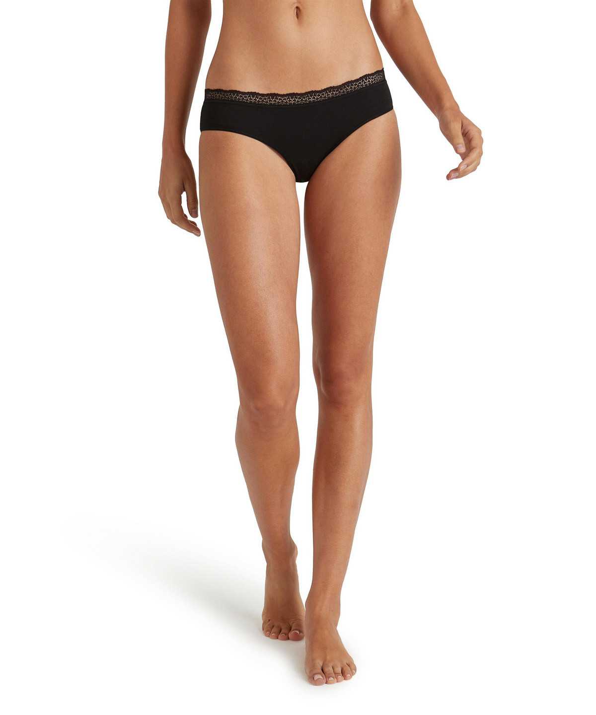 Falke Slip Daily Lace Panties & Slips Női Fekete | DXEW-96741