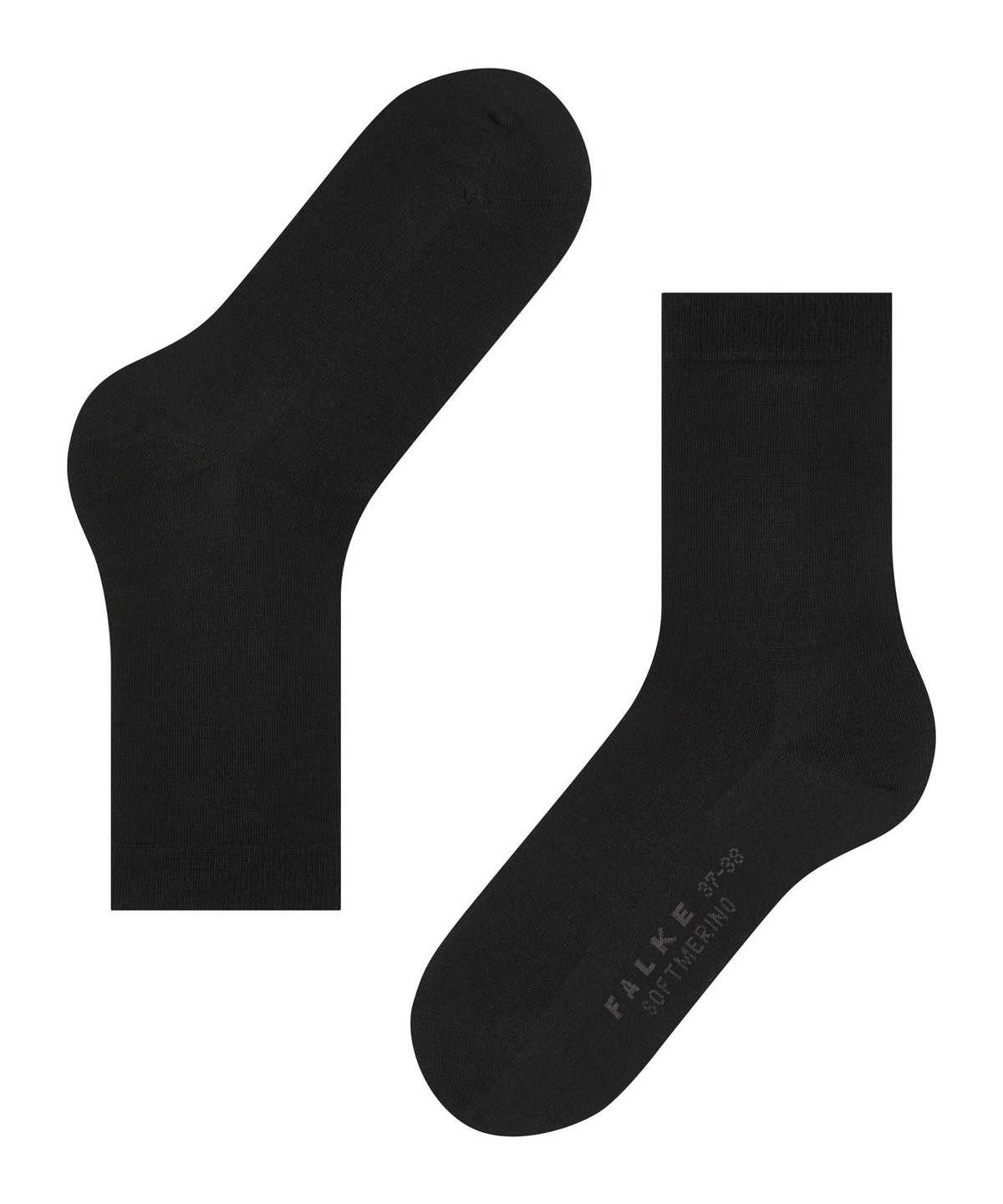 Falke Softmerino Socks Zokni Női Fekete | XSQR-03175