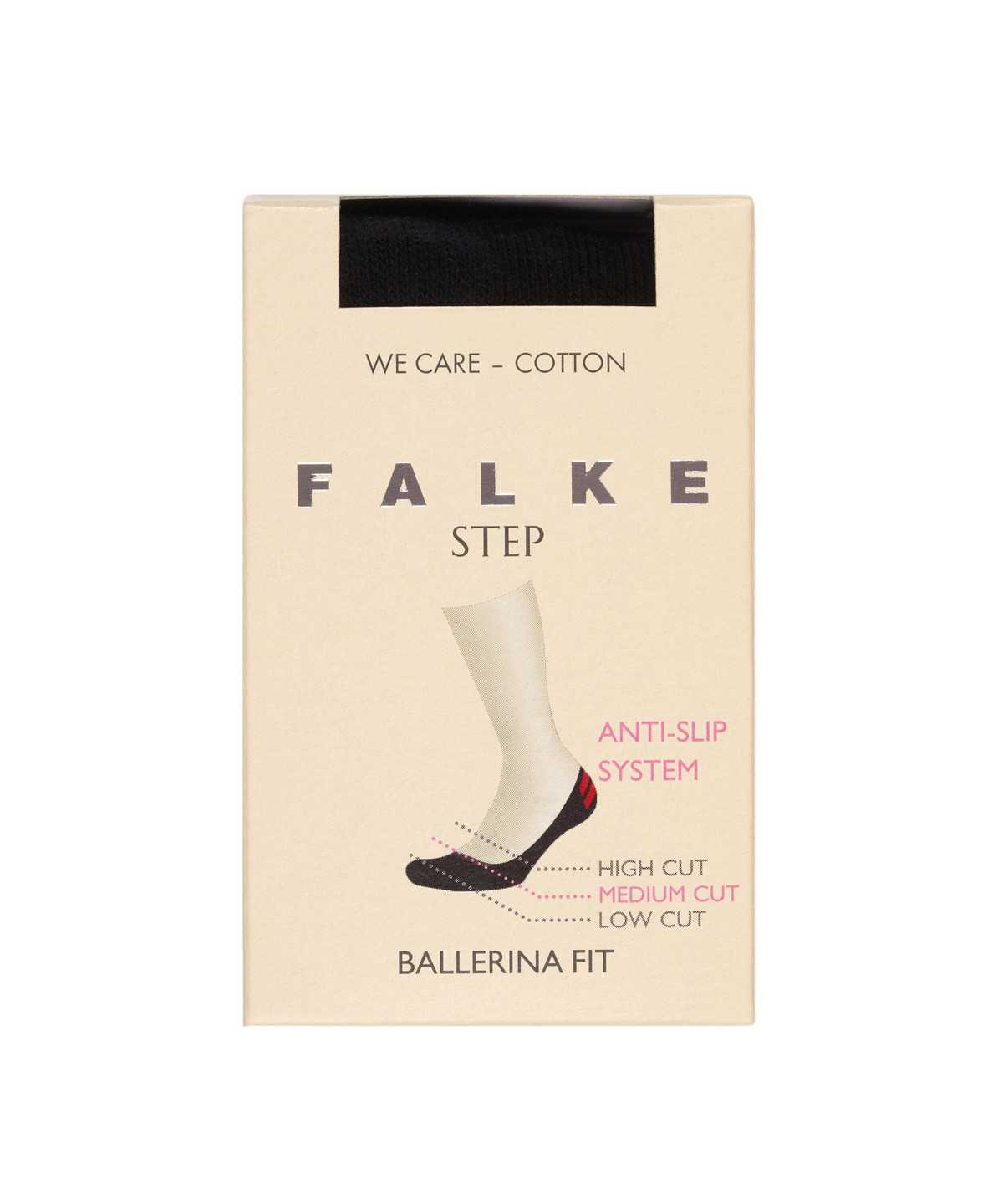 Falke Step Medium Cut Box Invisibles No Show Socks Női Fekete | NLBX-58741