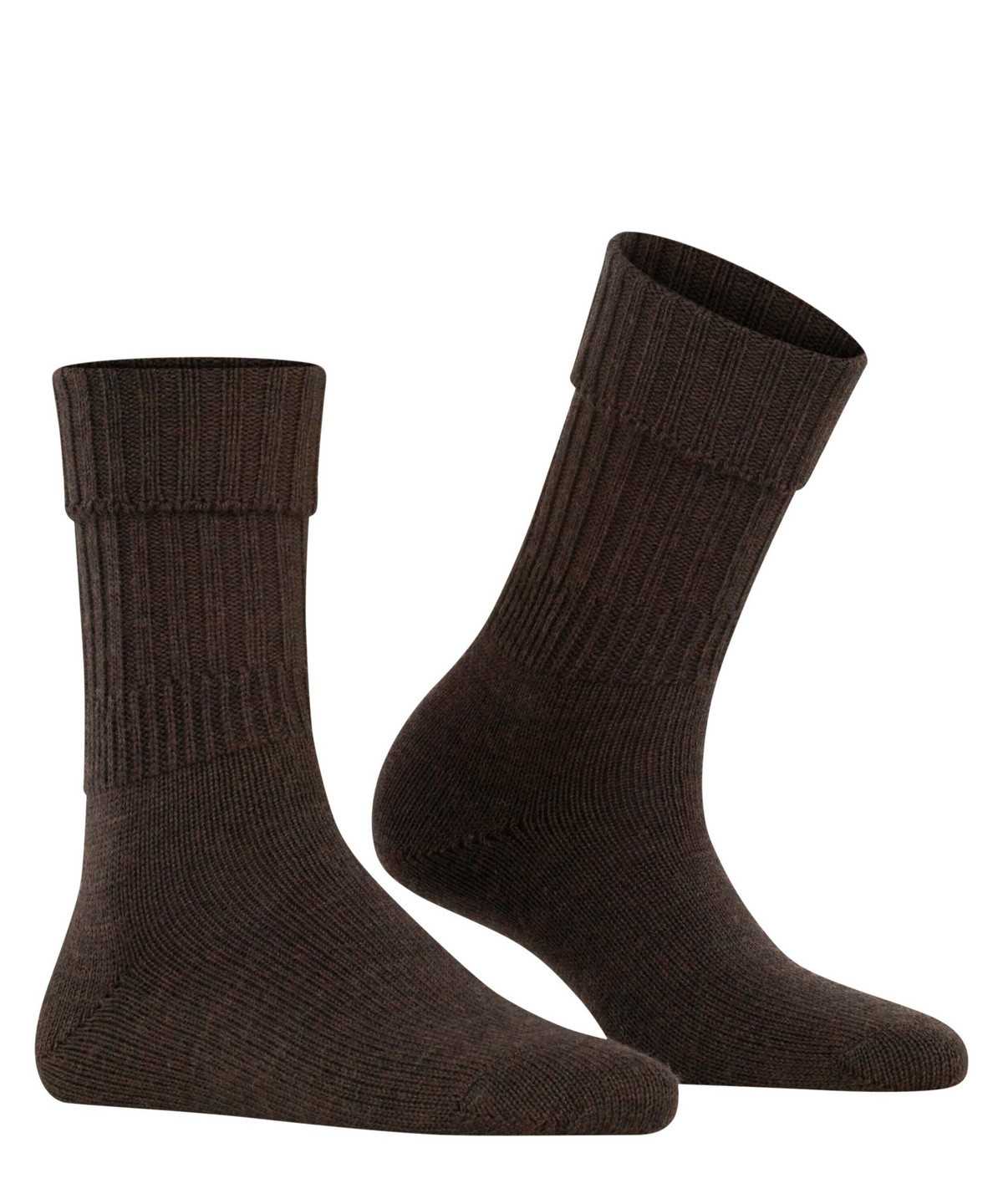 Falke Striggings Rib Boot socks Zokni Női Barna | UQYA-03879