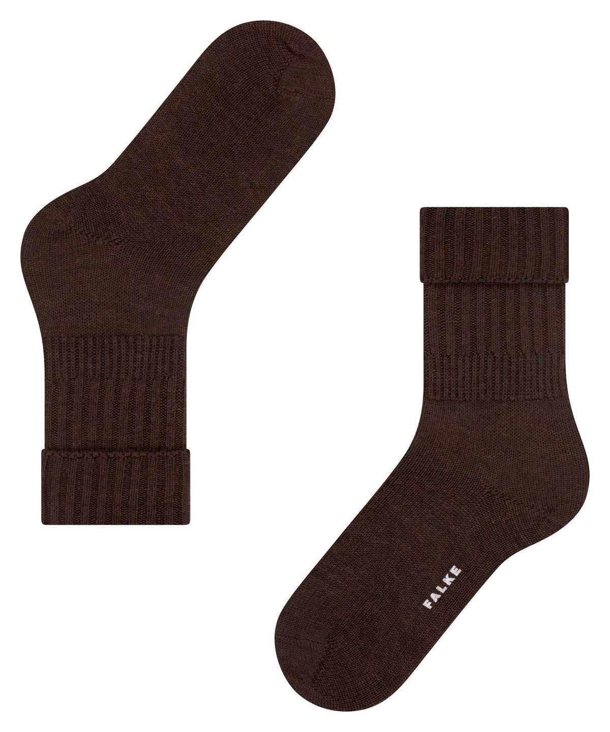 Falke Striggings Rib Boot socks Zokni Női Barna | UQYA-03879