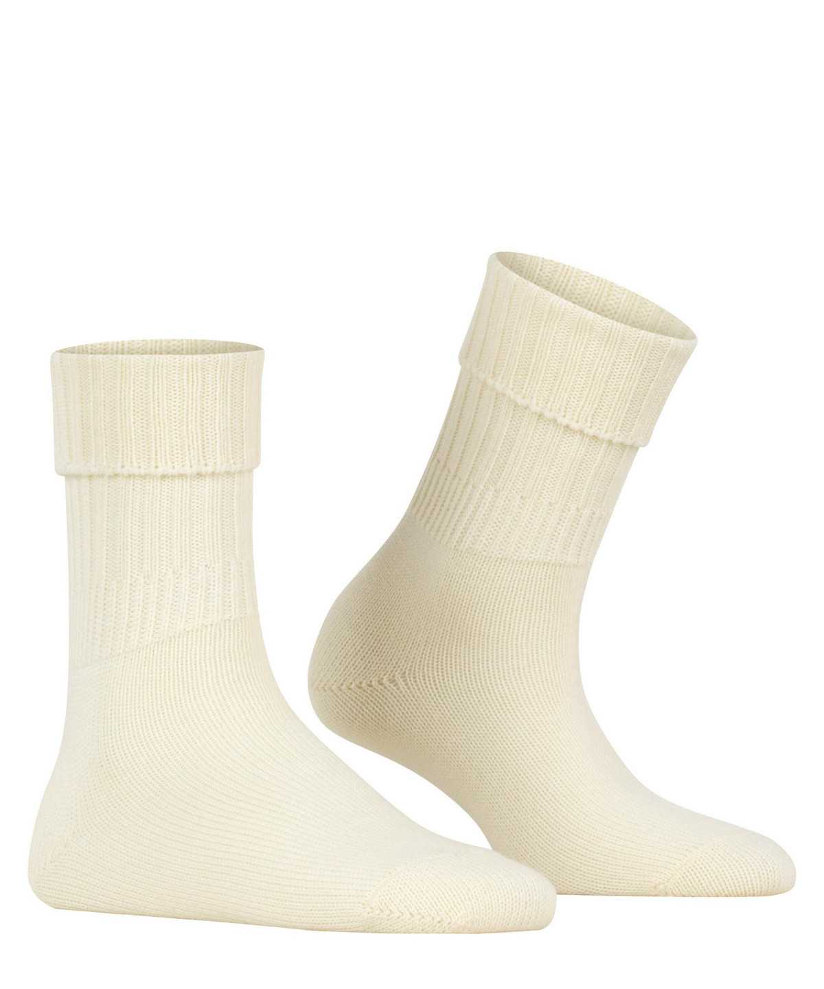 Falke Striggings Rib Boot socks Zokni Női Fehér | EGUD-80746