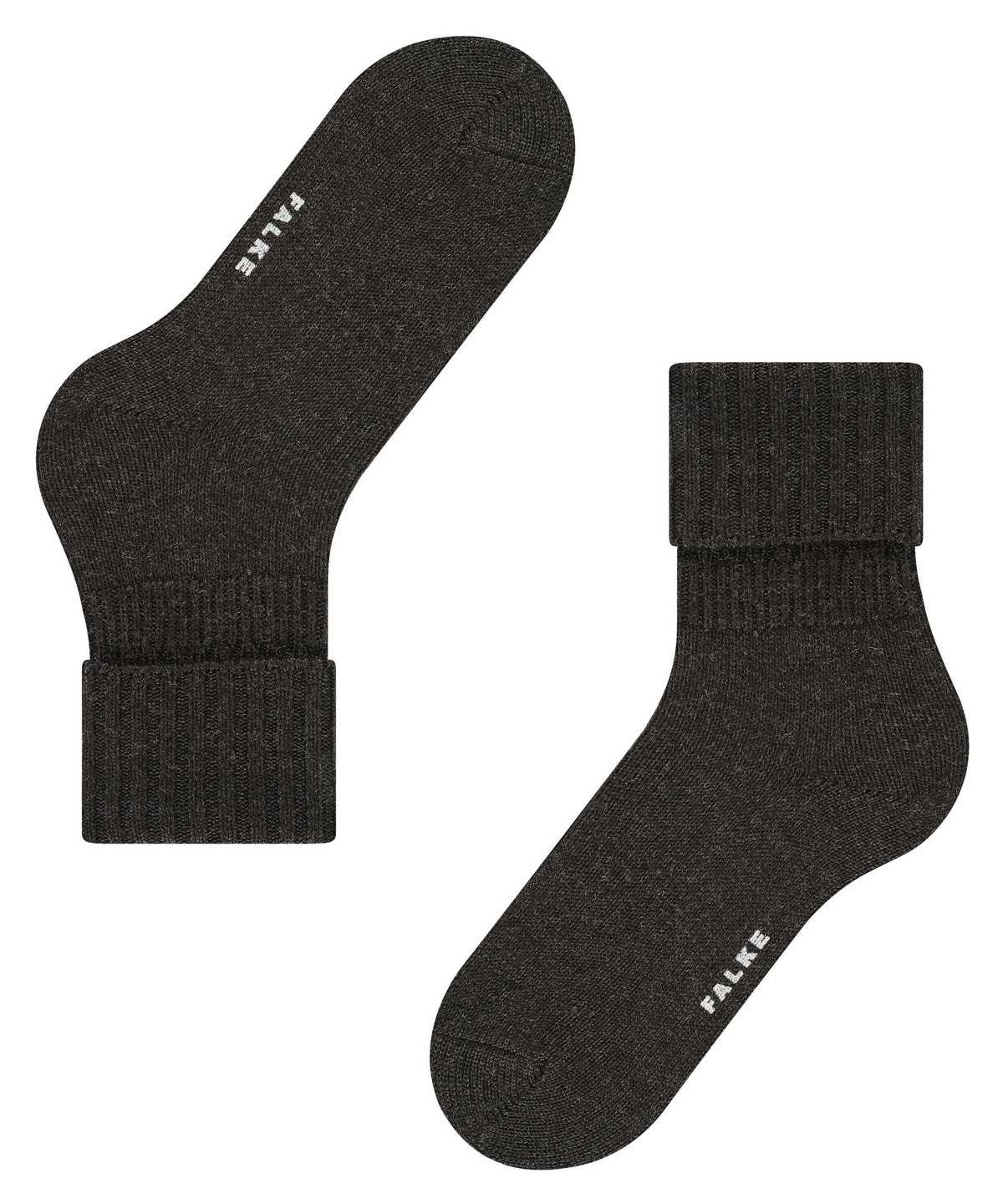 Falke Striggings Rib Boot socks Zokni Női Szürke | ZHIF-79385