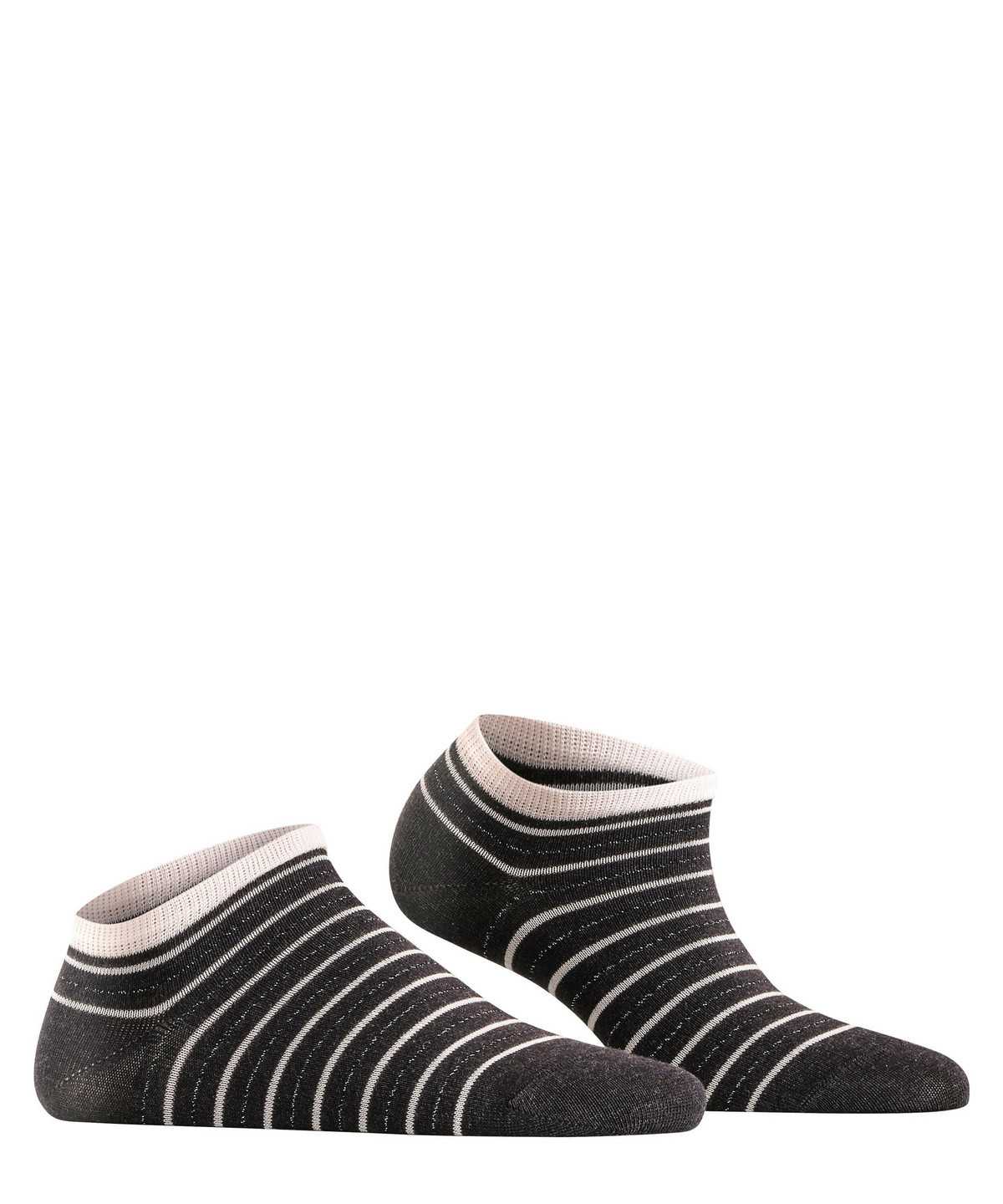 Falke Stripe Shimmer Sneaker Socks Zokni Női Szürke | SQAG-74516