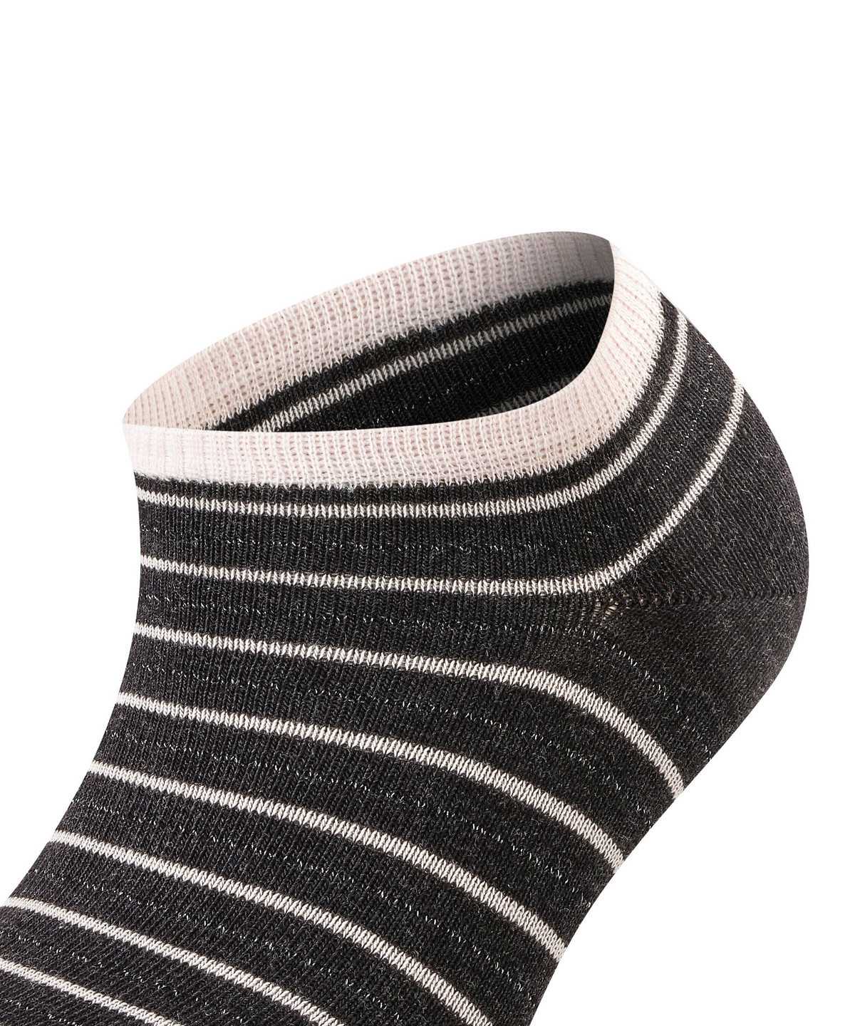 Falke Stripe Shimmer Sneaker Socks Zokni Női Szürke | SQAG-74516