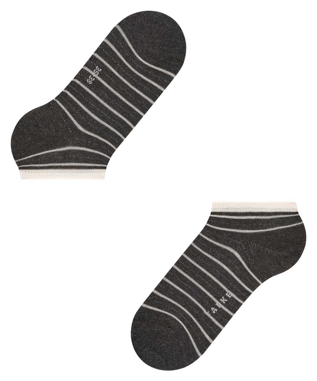 Falke Stripe Shimmer Sneaker Socks Zokni Női Szürke | SQAG-74516