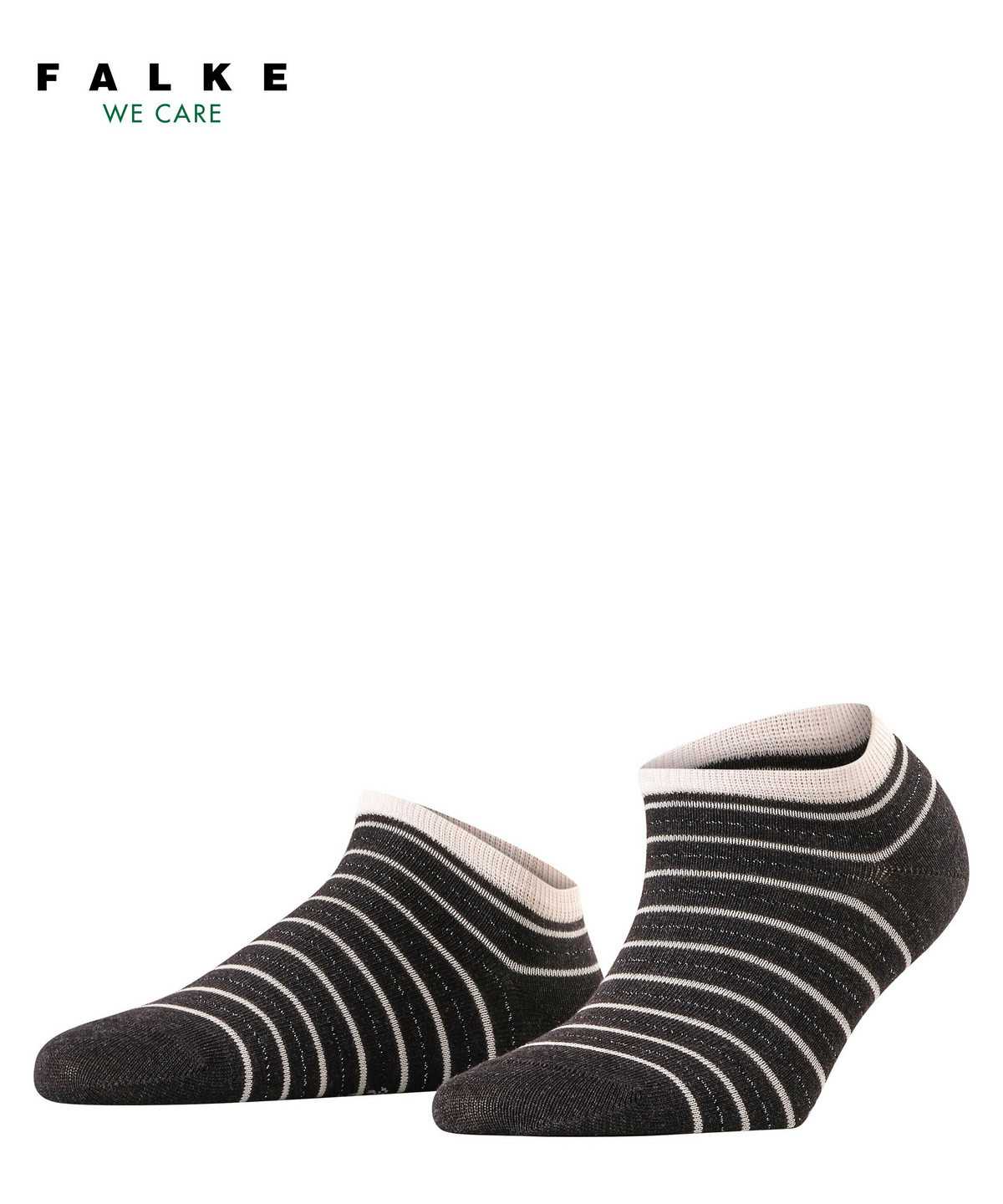 Falke Stripe Shimmer Sneaker Socks Zokni Női Szürke | SQAG-74516