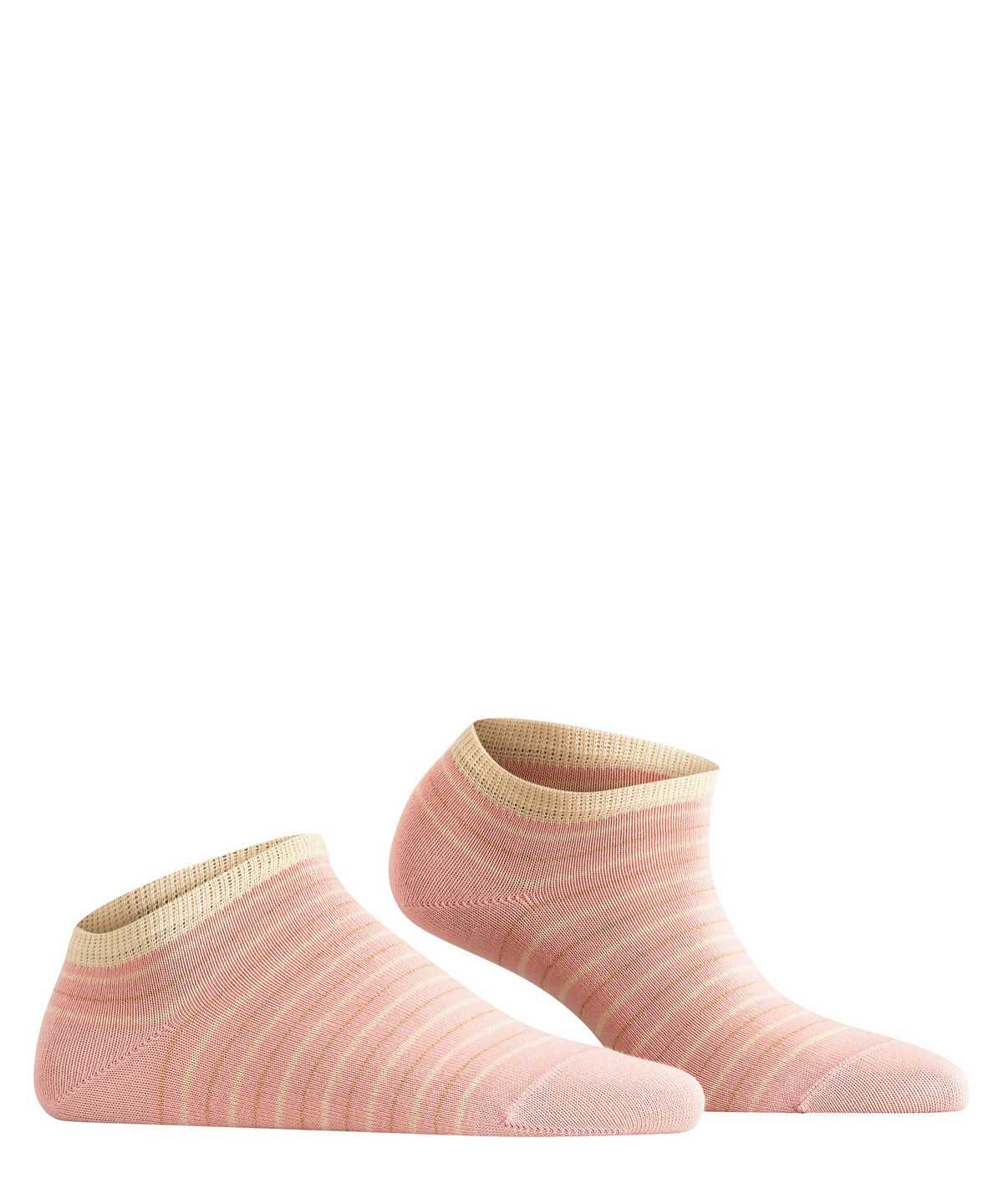 Falke Stripe Shimmer Sneaker Socks Zokni Női Rózsaszín | RSPD-31065