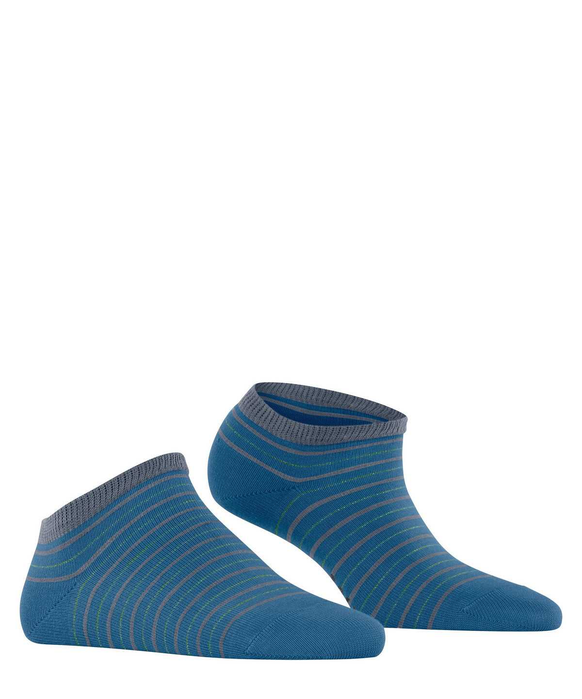 Falke Stripe Shimmer Sneaker Socks Zokni Női Kék | EQNH-54302