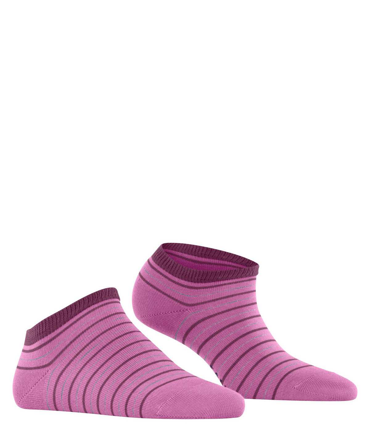 Falke Stripe Shimmer Sneaker Socks Zokni Női Piros | IXWE-05342