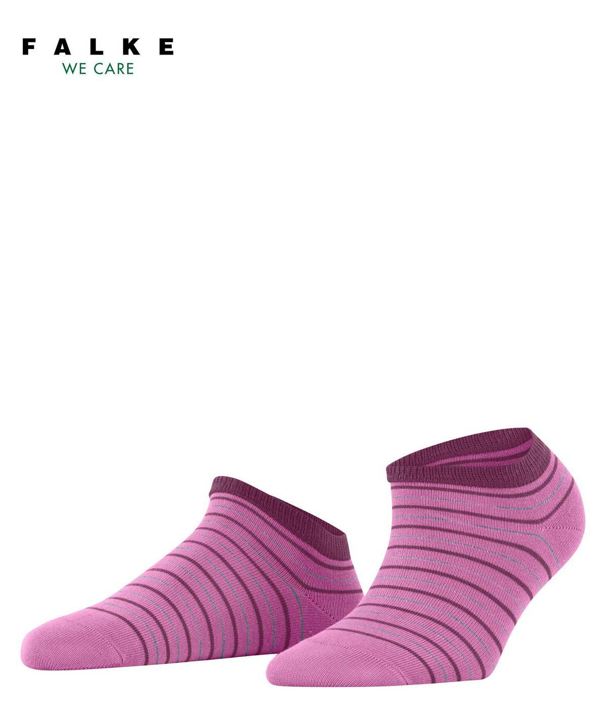 Falke Stripe Shimmer Sneaker Socks Zokni Női Piros | IXWE-05342