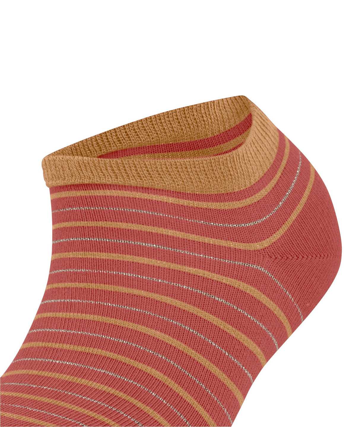 Falke Stripe Shimmer Sneaker Socks Zokni Női Piros | ZIHO-52960