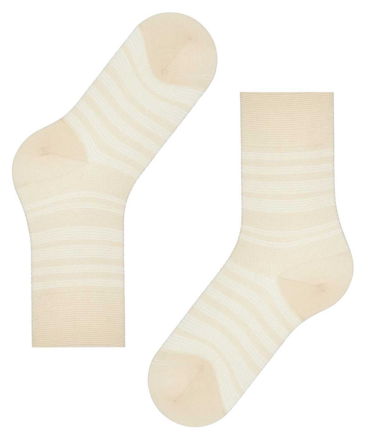 Falke Sunset Stripe Socks Zokni Női Bézs | XZEA-15042